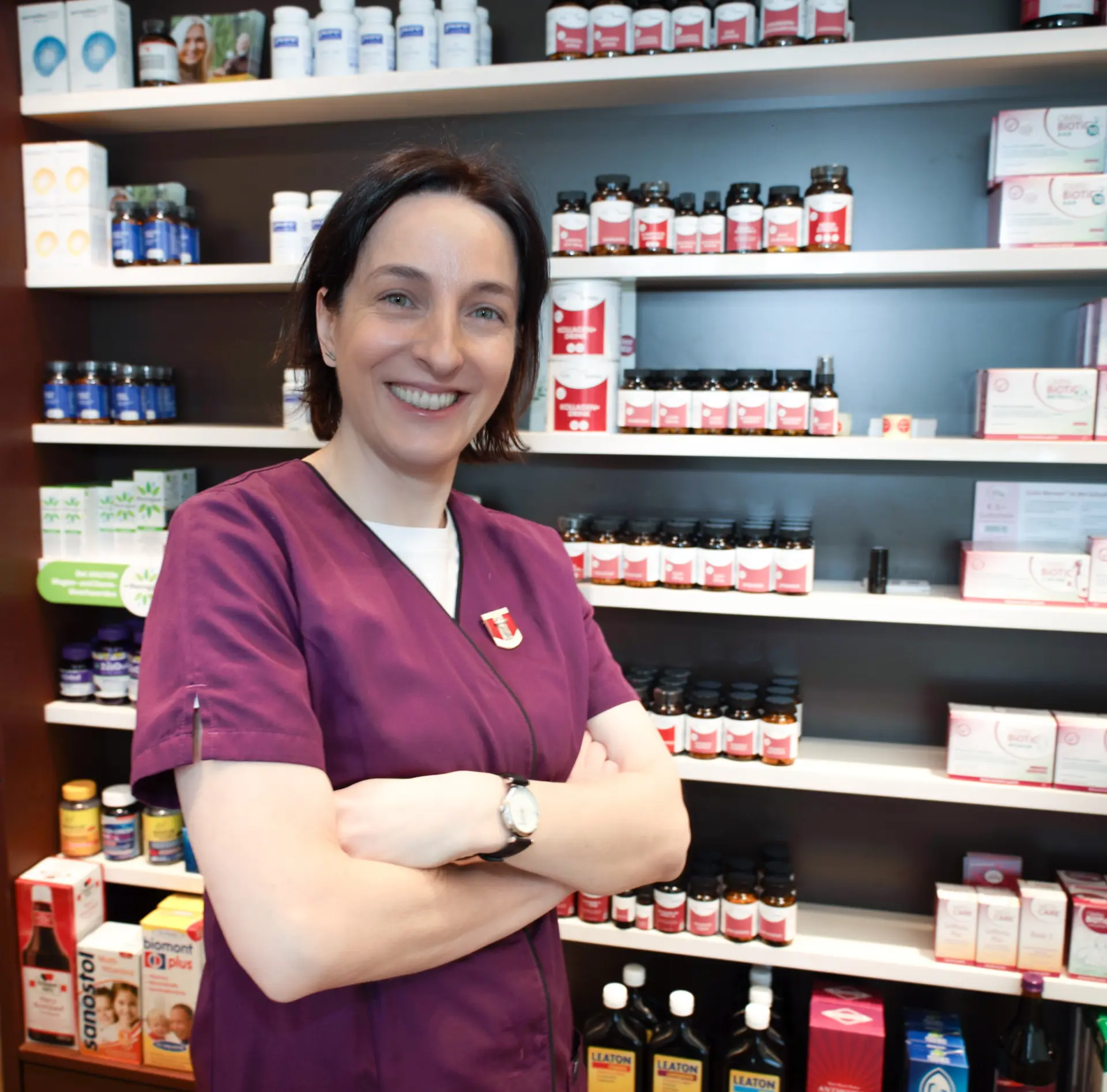 Pharmazeutin Mag. Dr. Karin Wernig in der Fischl Apotheke in Klagenfurt am Wörthersee